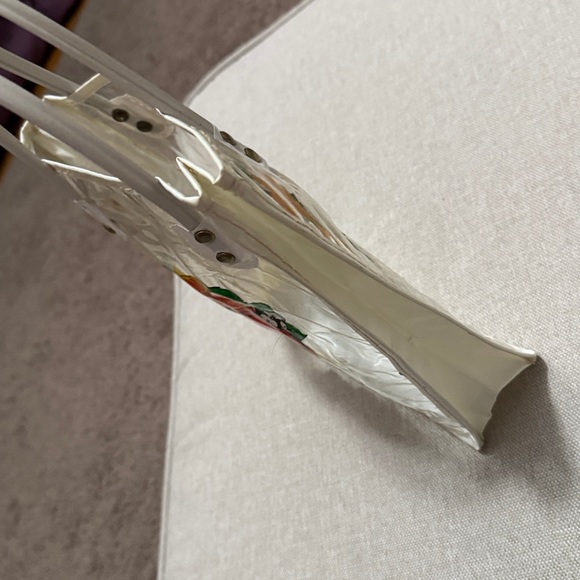 Vintage Florida Tourist Bag-Clear/White/Orange Double Sided Logo-Hand Carry-GUC - Picture 12 of 12